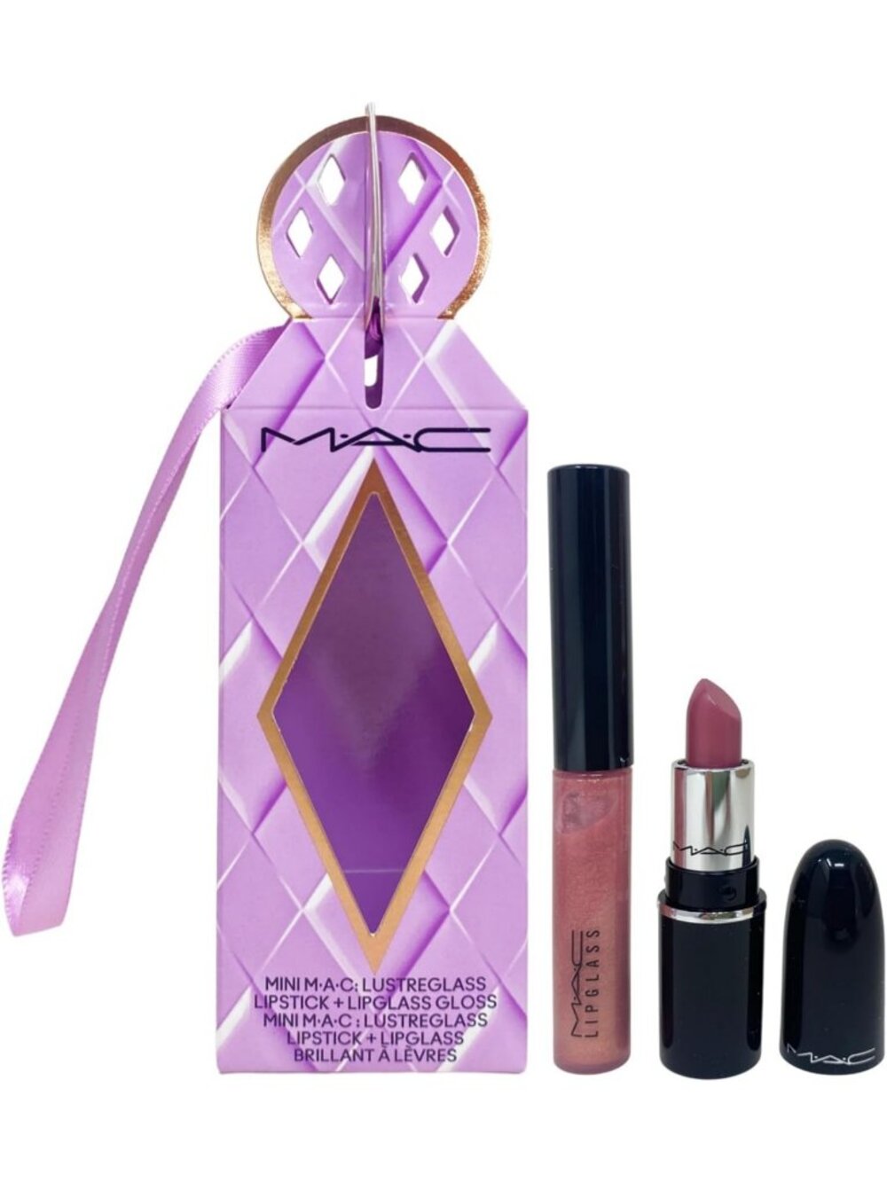 Holiday Exclusive Mini Lustreglass Lipstick & Lipglass Duo Set - Syrup/Nymphette
